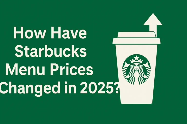 how have starbucks menu prices have changed