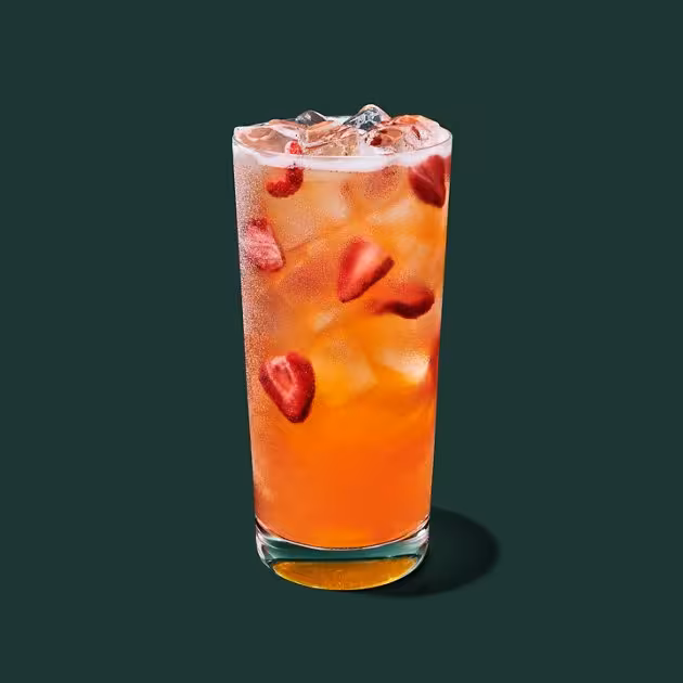 Starbucks mango strawberry lemone energy refresher size and its prices